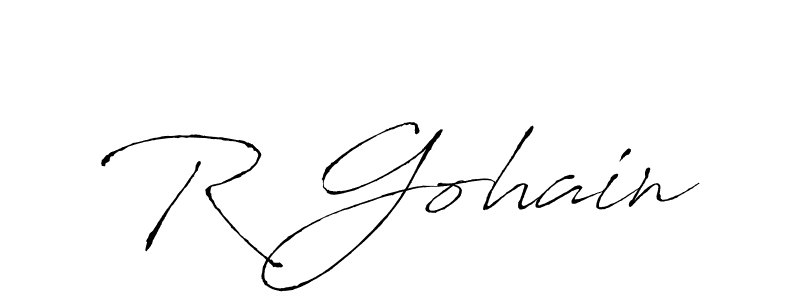 You can use this online signature creator to create a handwritten signature for the name R Gohain. This is the best online autograph maker. R Gohain signature style 6 images and pictures png