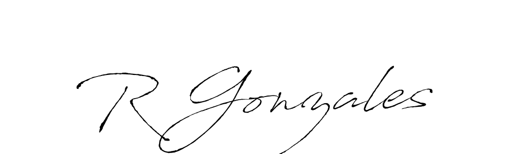 The best way (Antro_Vectra) to make a short signature is to pick only two or three words in your name. The name R Gonzales include a total of six letters. For converting this name. R Gonzales signature style 6 images and pictures png