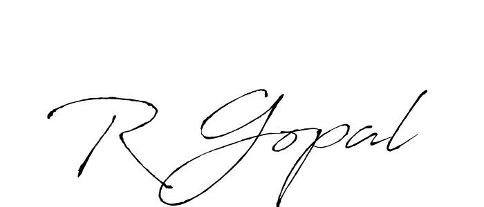 How to make R Gopal name signature. Use Antro_Vectra style for creating short signs online. This is the latest handwritten sign. R Gopal signature style 6 images and pictures png
