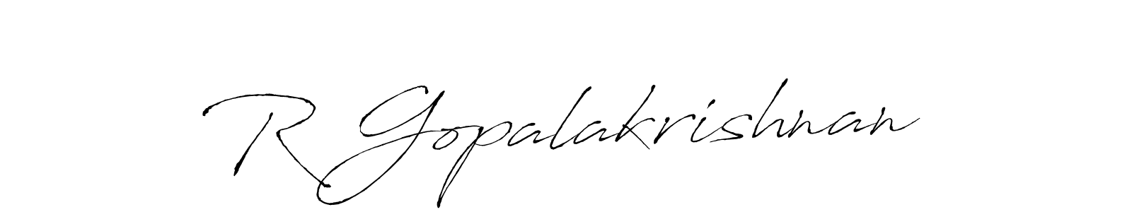 Also You can easily find your signature by using the search form. We will create R Gopalakrishnan name handwritten signature images for you free of cost using Antro_Vectra sign style. R Gopalakrishnan signature style 6 images and pictures png