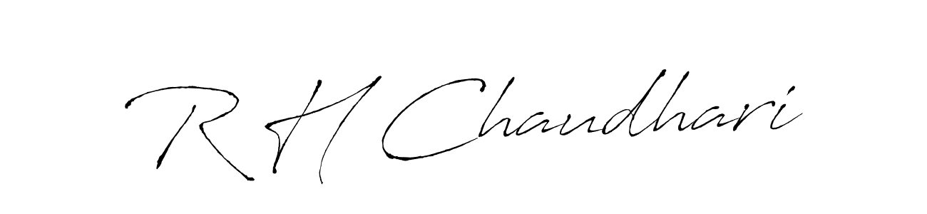 It looks lik you need a new signature style for name R H Chaudhari. Design unique handwritten (Antro_Vectra) signature with our free signature maker in just a few clicks. R H Chaudhari signature style 6 images and pictures png