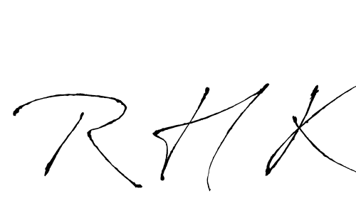 How to Draw R H K signature style? Antro_Vectra is a latest design signature styles for name R H K. R H K signature style 6 images and pictures png