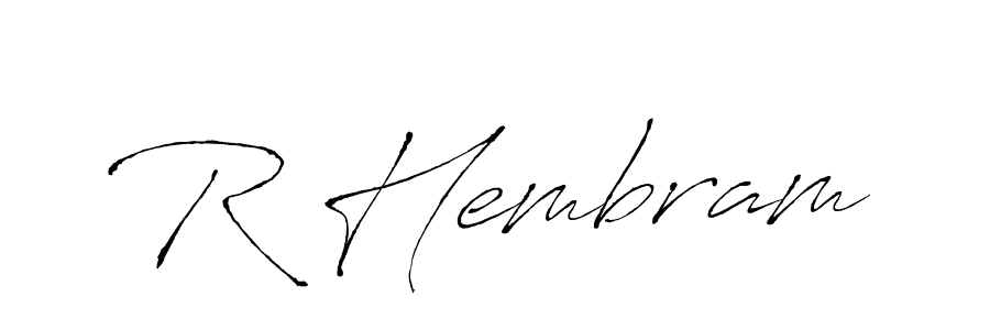 How to Draw R Hembram signature style? Antro_Vectra is a latest design signature styles for name R Hembram. R Hembram signature style 6 images and pictures png