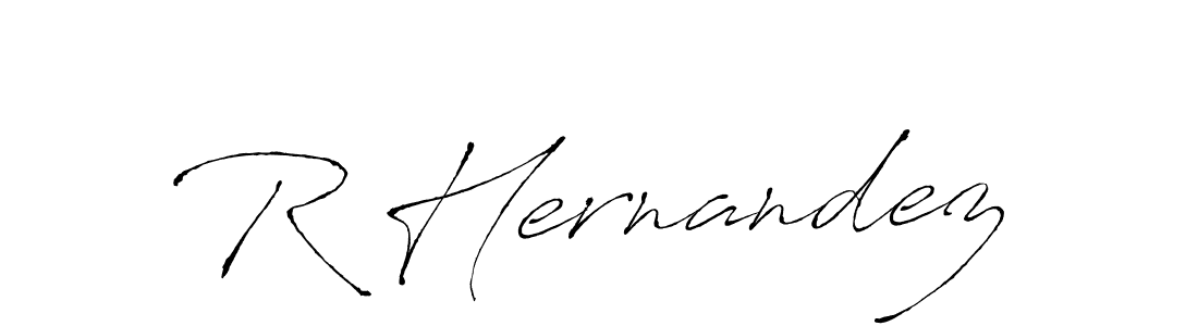 Make a beautiful signature design for name R Hernandez. With this signature (Antro_Vectra) style, you can create a handwritten signature for free. R Hernandez signature style 6 images and pictures png