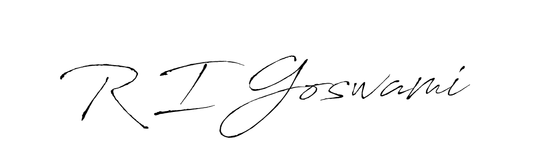 Make a beautiful signature design for name R I Goswami. With this signature (Antro_Vectra) style, you can create a handwritten signature for free. R I Goswami signature style 6 images and pictures png