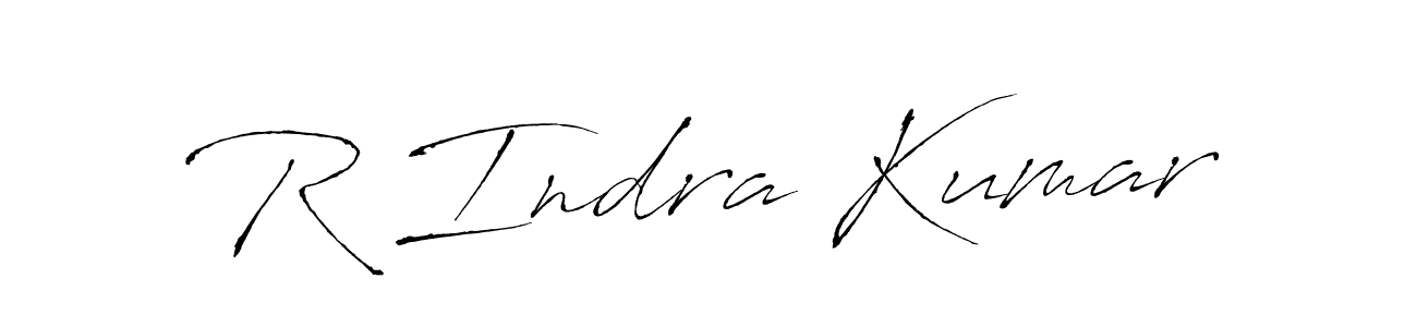 Antro_Vectra is a professional signature style that is perfect for those who want to add a touch of class to their signature. It is also a great choice for those who want to make their signature more unique. Get R Indra Kumar name to fancy signature for free. R Indra Kumar signature style 6 images and pictures png