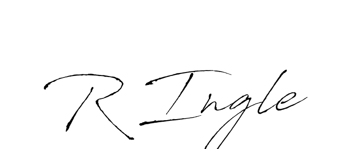 Create a beautiful signature design for name R Ingle. With this signature (Antro_Vectra) fonts, you can make a handwritten signature for free. R Ingle signature style 6 images and pictures png