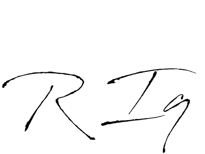 Make a beautiful signature design for name R Iq. With this signature (Antro_Vectra) style, you can create a handwritten signature for free. R Iq signature style 6 images and pictures png