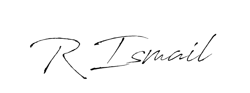 How to make R Ismail signature? Antro_Vectra is a professional autograph style. Create handwritten signature for R Ismail name. R Ismail signature style 6 images and pictures png