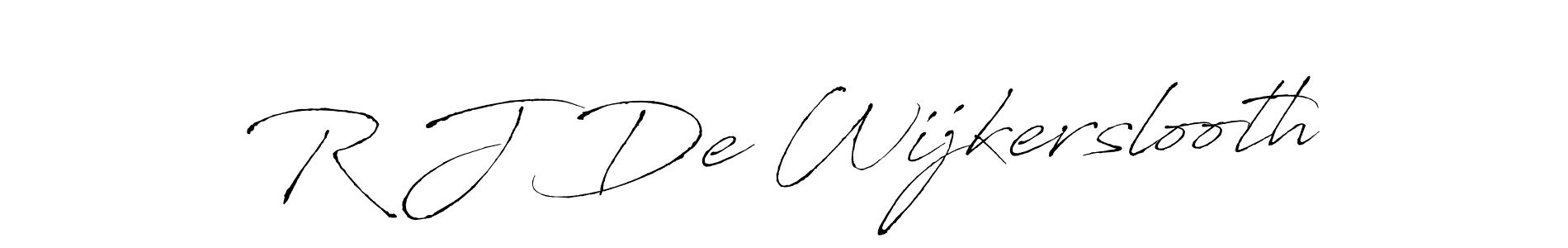 if you are searching for the best signature style for your name R J De Wijkerslooth. so please give up your signature search. here we have designed multiple signature styles  using Antro_Vectra. R J De Wijkerslooth signature style 6 images and pictures png