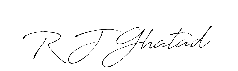 You should practise on your own different ways (Antro_Vectra) to write your name (R J Ghatad) in signature. don't let someone else do it for you. R J Ghatad signature style 6 images and pictures png