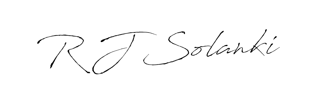 if you are searching for the best signature style for your name R J Solanki. so please give up your signature search. here we have designed multiple signature styles  using Antro_Vectra. R J Solanki signature style 6 images and pictures png