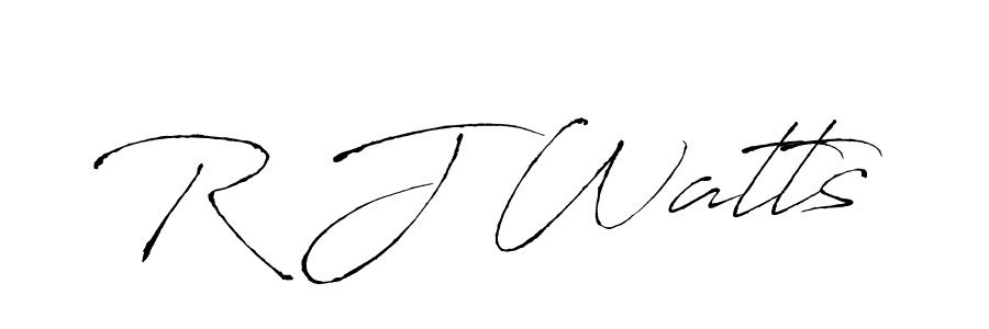 Use a signature maker to create a handwritten signature online. With this signature software, you can design (Antro_Vectra) your own signature for name R J Watts. R J Watts signature style 6 images and pictures png