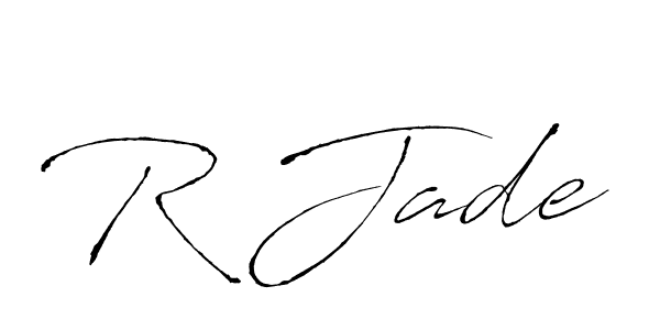 Similarly Antro_Vectra is the best handwritten signature design. Signature creator online .You can use it as an online autograph creator for name R Jade. R Jade signature style 6 images and pictures png