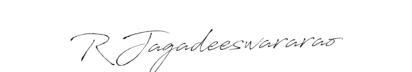Create a beautiful signature design for name R Jagadeeswararao. With this signature (Antro_Vectra) fonts, you can make a handwritten signature for free. R Jagadeeswararao signature style 6 images and pictures png