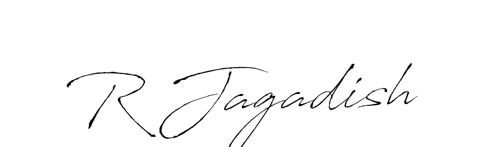 How to make R Jagadish name signature. Use Antro_Vectra style for creating short signs online. This is the latest handwritten sign. R Jagadish signature style 6 images and pictures png