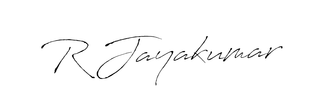 The best way (Antro_Vectra) to make a short signature is to pick only two or three words in your name. The name R Jayakumar include a total of six letters. For converting this name. R Jayakumar signature style 6 images and pictures png
