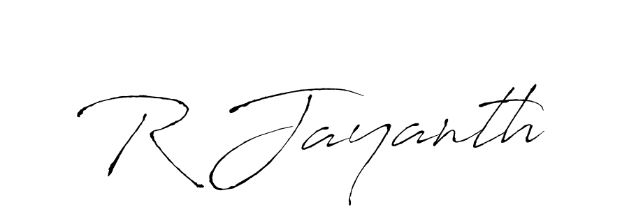 Use a signature maker to create a handwritten signature online. With this signature software, you can design (Antro_Vectra) your own signature for name R Jayanth. R Jayanth signature style 6 images and pictures png