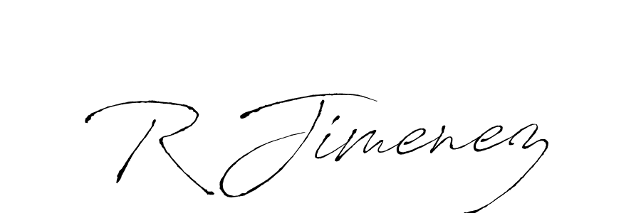 You should practise on your own different ways (Antro_Vectra) to write your name (R Jimenez) in signature. don't let someone else do it for you. R Jimenez signature style 6 images and pictures png