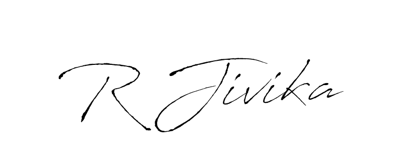 You can use this online signature creator to create a handwritten signature for the name R Jivika. This is the best online autograph maker. R Jivika signature style 6 images and pictures png