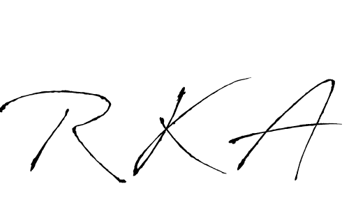 You should practise on your own different ways (Antro_Vectra) to write your name (R K A) in signature. don't let someone else do it for you. R K A signature style 6 images and pictures png