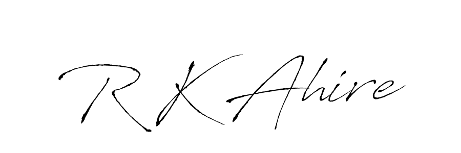 This is the best signature style for the R K Ahire name. Also you like these signature font (Antro_Vectra). Mix name signature. R K Ahire signature style 6 images and pictures png