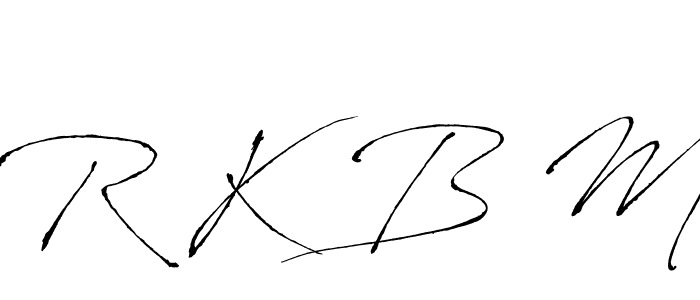 Similarly Antro_Vectra is the best handwritten signature design. Signature creator online .You can use it as an online autograph creator for name R K B M. R K B M signature style 6 images and pictures png