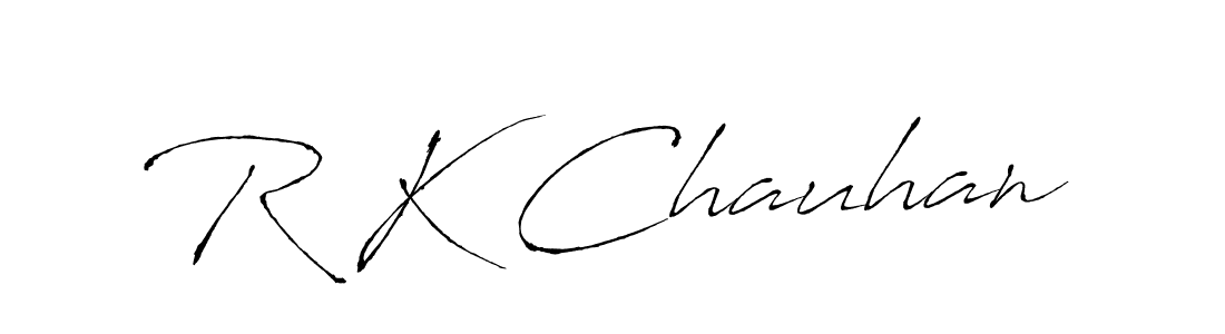 Also we have R K Chauhan name is the best signature style. Create professional handwritten signature collection using Antro_Vectra autograph style. R K Chauhan signature style 6 images and pictures png