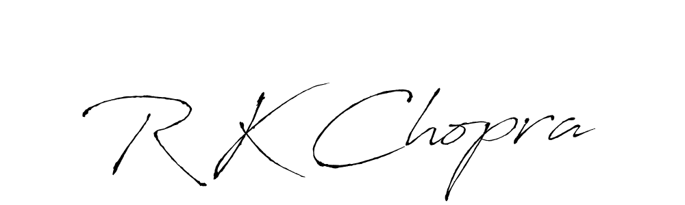 How to make R K Chopra name signature. Use Antro_Vectra style for creating short signs online. This is the latest handwritten sign. R K Chopra signature style 6 images and pictures png