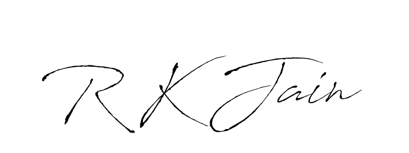 Also You can easily find your signature by using the search form. We will create R K Jain name handwritten signature images for you free of cost using Antro_Vectra sign style. R K Jain signature style 6 images and pictures png