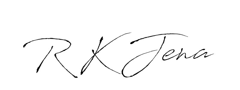 R K Jena stylish signature style. Best Handwritten Sign (Antro_Vectra) for my name. Handwritten Signature Collection Ideas for my name R K Jena. R K Jena signature style 6 images and pictures png