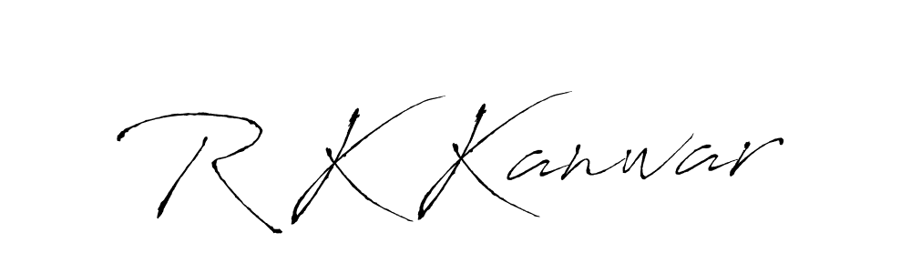 Create a beautiful signature design for name R K Kanwar. With this signature (Antro_Vectra) fonts, you can make a handwritten signature for free. R K Kanwar signature style 6 images and pictures png