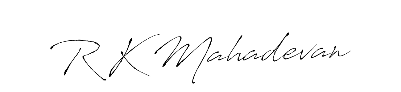 How to make R K Mahadevan signature? Antro_Vectra is a professional autograph style. Create handwritten signature for R K Mahadevan name. R K Mahadevan signature style 6 images and pictures png