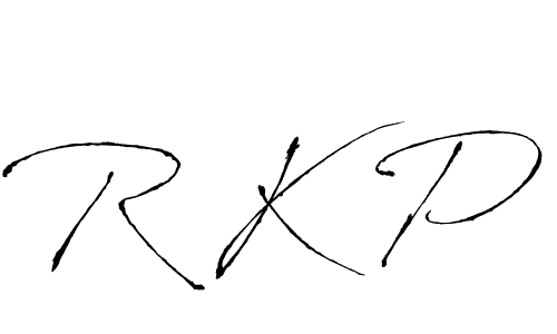 Design your own signature with our free online signature maker. With this signature software, you can create a handwritten (Antro_Vectra) signature for name R K P. R K P signature style 6 images and pictures png