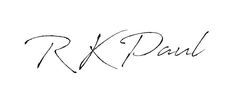 Use a signature maker to create a handwritten signature online. With this signature software, you can design (Antro_Vectra) your own signature for name R K Paul. R K Paul signature style 6 images and pictures png