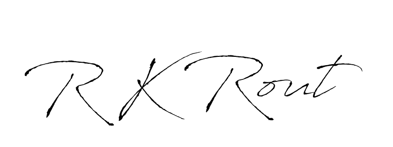 if you are searching for the best signature style for your name R K Rout. so please give up your signature search. here we have designed multiple signature styles  using Antro_Vectra. R K Rout signature style 6 images and pictures png