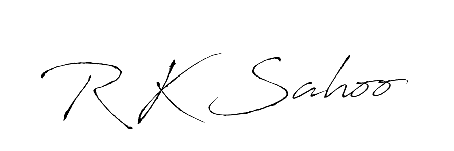 Also You can easily find your signature by using the search form. We will create R K Sahoo name handwritten signature images for you free of cost using Antro_Vectra sign style. R K Sahoo signature style 6 images and pictures png