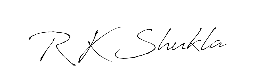 How to make R K Shukla name signature. Use Antro_Vectra style for creating short signs online. This is the latest handwritten sign. R K Shukla signature style 6 images and pictures png