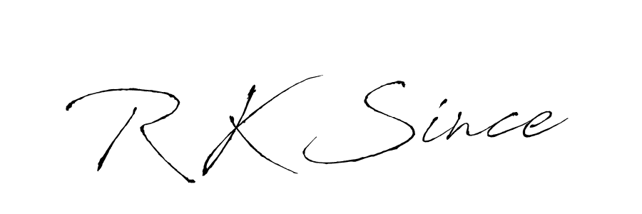 How to make R K Since signature? Antro_Vectra is a professional autograph style. Create handwritten signature for R K Since name. R K Since signature style 6 images and pictures png