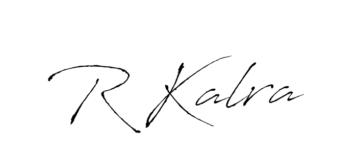 Use a signature maker to create a handwritten signature online. With this signature software, you can design (Antro_Vectra) your own signature for name R Kalra. R Kalra signature style 6 images and pictures png