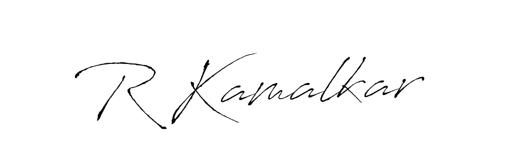 Antro_Vectra is a professional signature style that is perfect for those who want to add a touch of class to their signature. It is also a great choice for those who want to make their signature more unique. Get R Kamalkar name to fancy signature for free. R Kamalkar signature style 6 images and pictures png