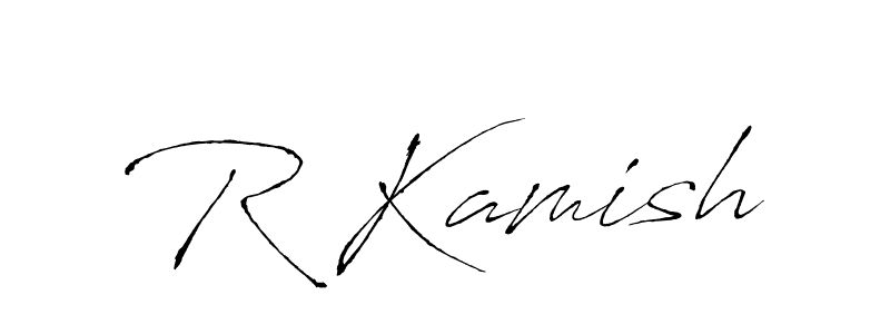 How to Draw R Kamish signature style? Antro_Vectra is a latest design signature styles for name R Kamish. R Kamish signature style 6 images and pictures png