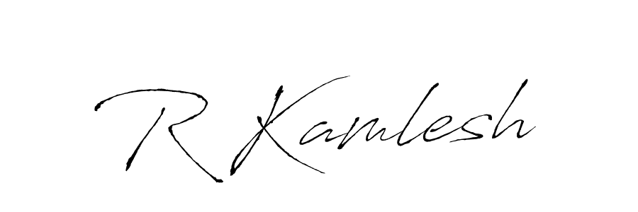 Similarly Antro_Vectra is the best handwritten signature design. Signature creator online .You can use it as an online autograph creator for name R Kamlesh. R Kamlesh signature style 6 images and pictures png