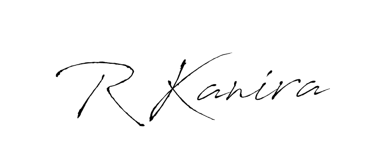 How to make R Kanira signature? Antro_Vectra is a professional autograph style. Create handwritten signature for R Kanira name. R Kanira signature style 6 images and pictures png