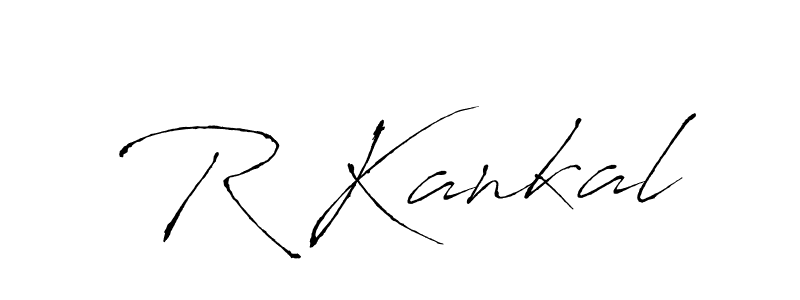 Similarly Antro_Vectra is the best handwritten signature design. Signature creator online .You can use it as an online autograph creator for name R Kankal. R Kankal signature style 6 images and pictures png