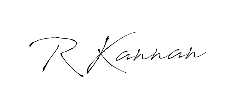 if you are searching for the best signature style for your name R Kannan. so please give up your signature search. here we have designed multiple signature styles  using Antro_Vectra. R Kannan signature style 6 images and pictures png