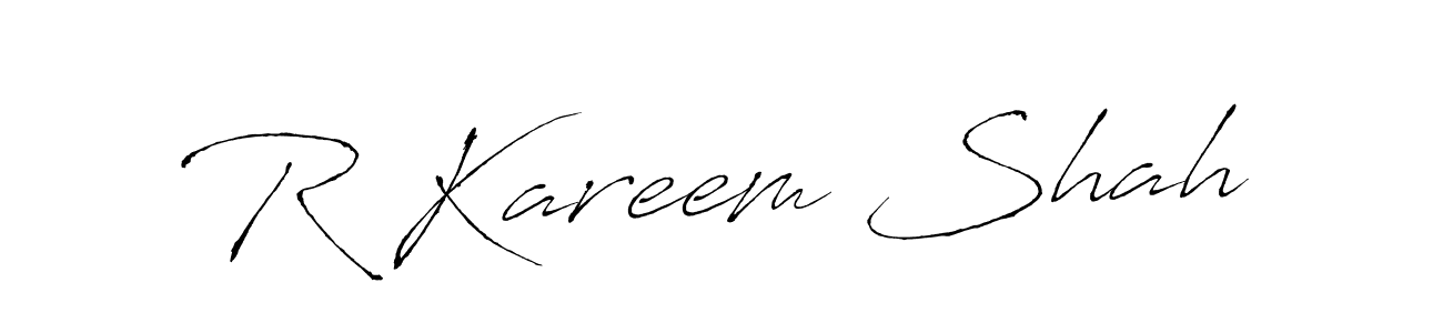 It looks lik you need a new signature style for name R Kareem Shah. Design unique handwritten (Antro_Vectra) signature with our free signature maker in just a few clicks. R Kareem Shah signature style 6 images and pictures png