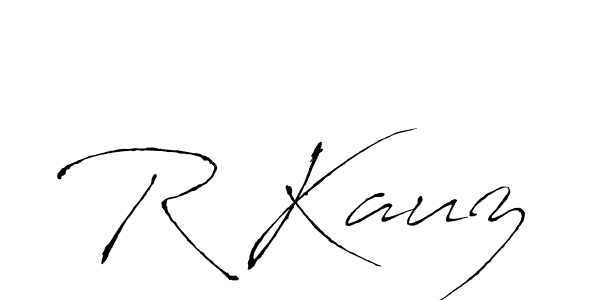 Once you've used our free online signature maker to create your best signature Antro_Vectra style, it's time to enjoy all of the benefits that R Kauz name signing documents. R Kauz signature style 6 images and pictures png