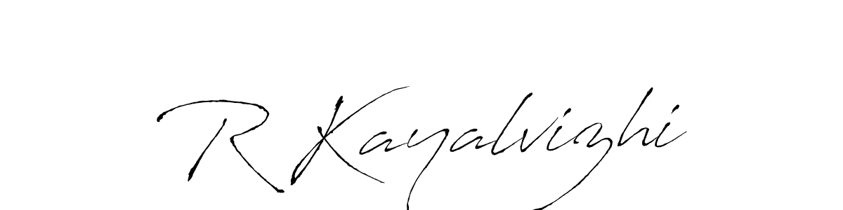 It looks lik you need a new signature style for name R Kayalvizhi. Design unique handwritten (Antro_Vectra) signature with our free signature maker in just a few clicks. R Kayalvizhi signature style 6 images and pictures png