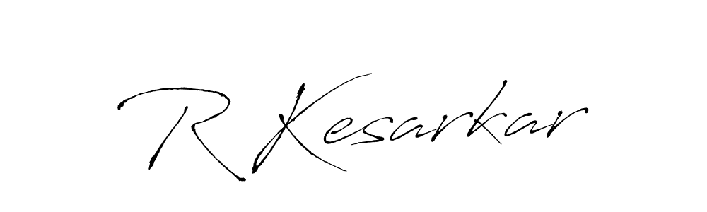 R Kesarkar stylish signature style. Best Handwritten Sign (Antro_Vectra) for my name. Handwritten Signature Collection Ideas for my name R Kesarkar. R Kesarkar signature style 6 images and pictures png